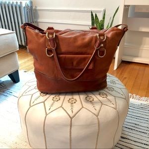 J.Crew Cognac Leather Bag